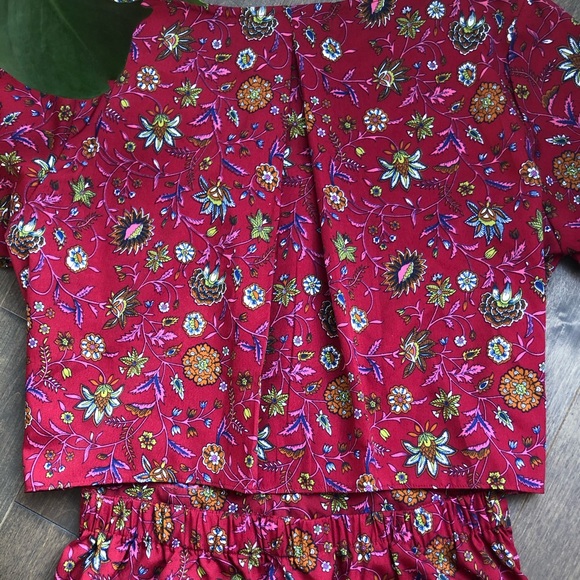 Tristan Red Floral Printed Dress - Picture 5 of 5